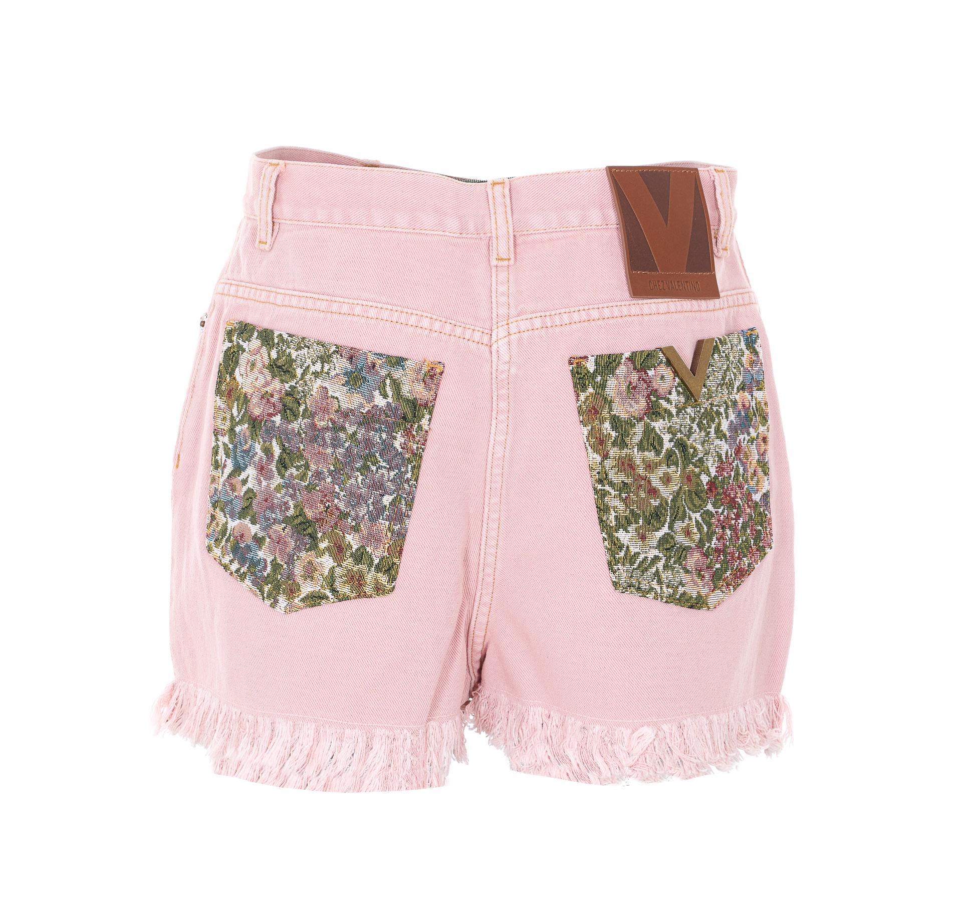 valentino garavani shorts pink cotton - women