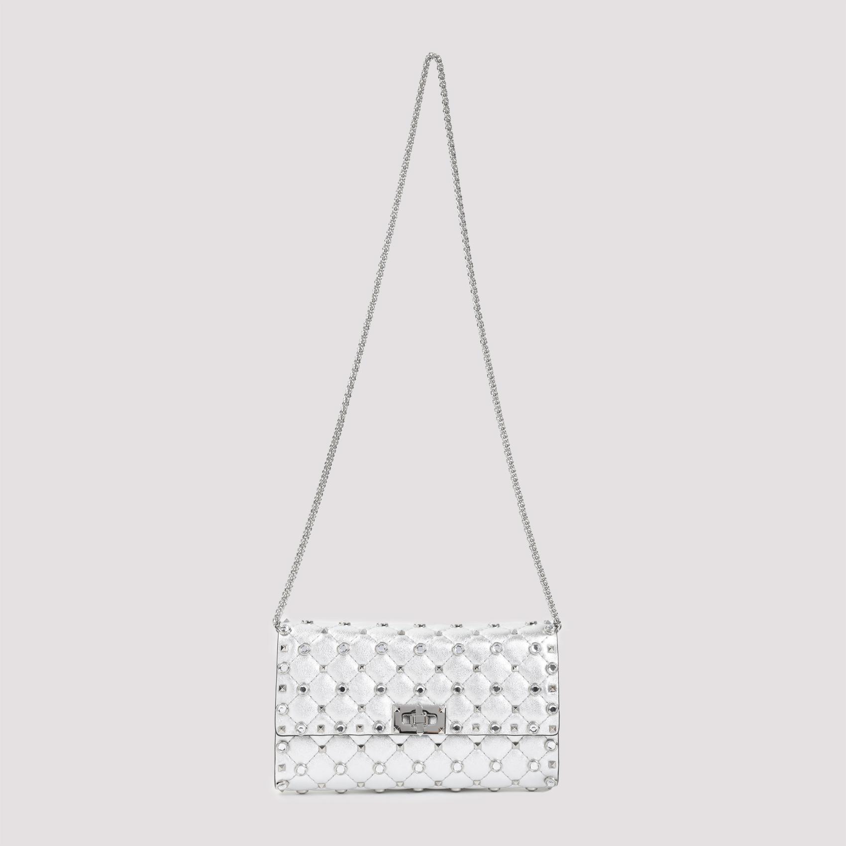 valentino garavani shoulder bag metallic lambskin studs - women