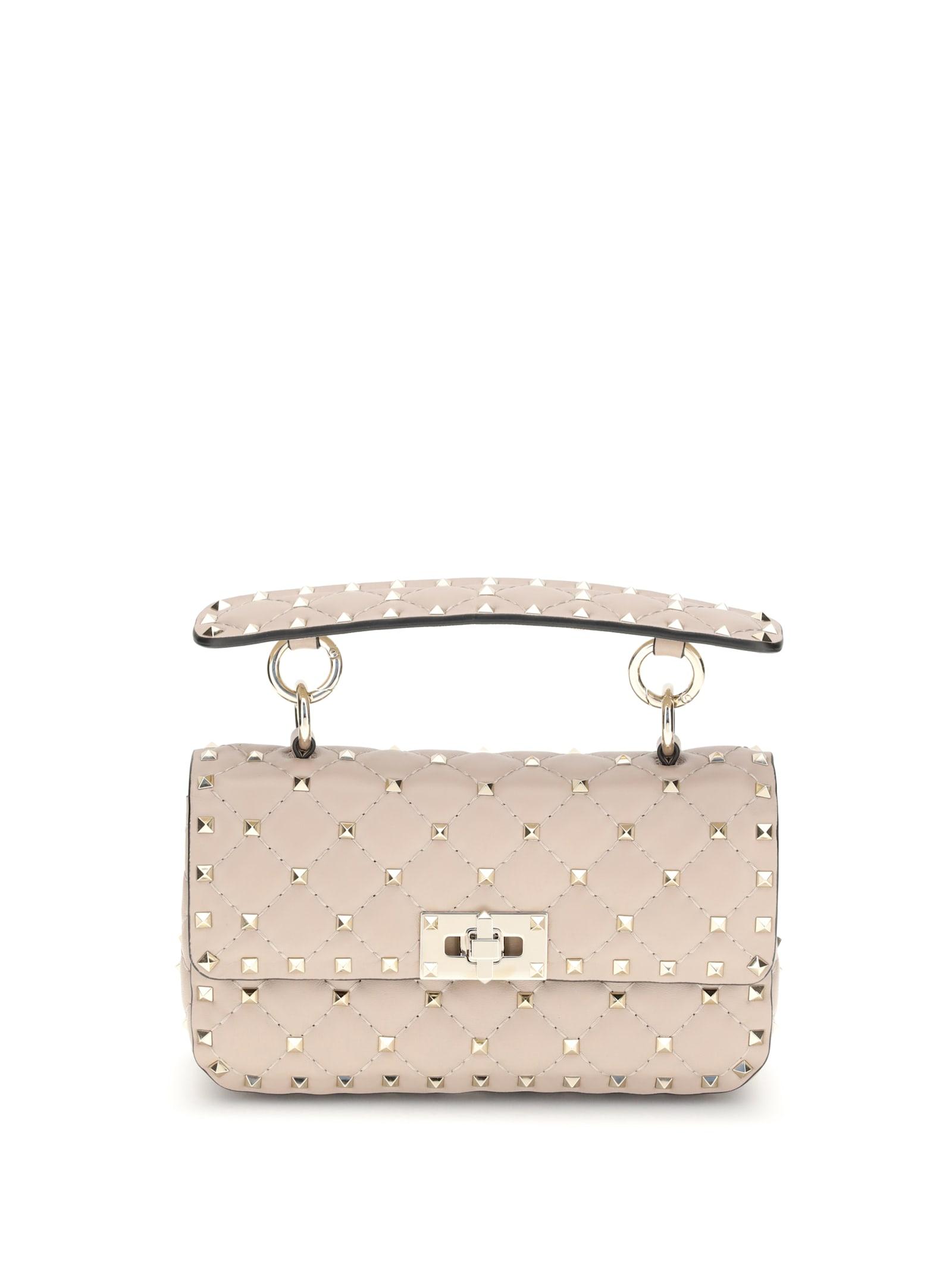 valentino garavani small leather rockstud spike handbag