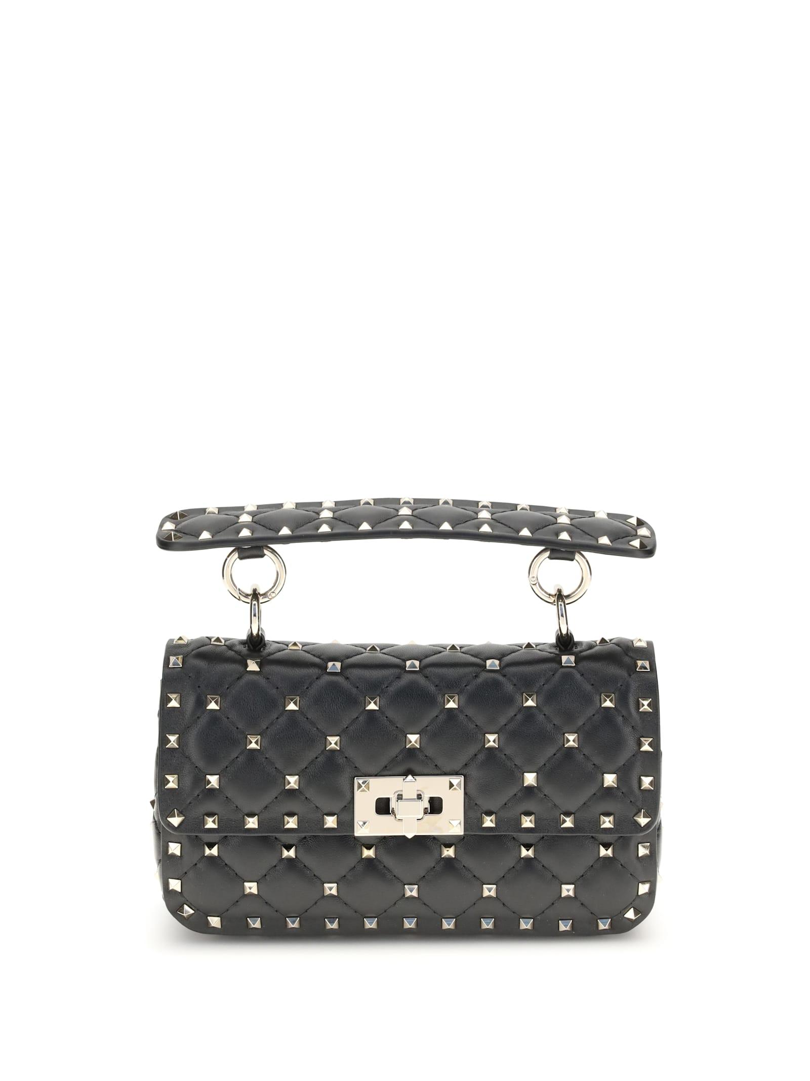 valentino garavani small leather rockstud spike handbag