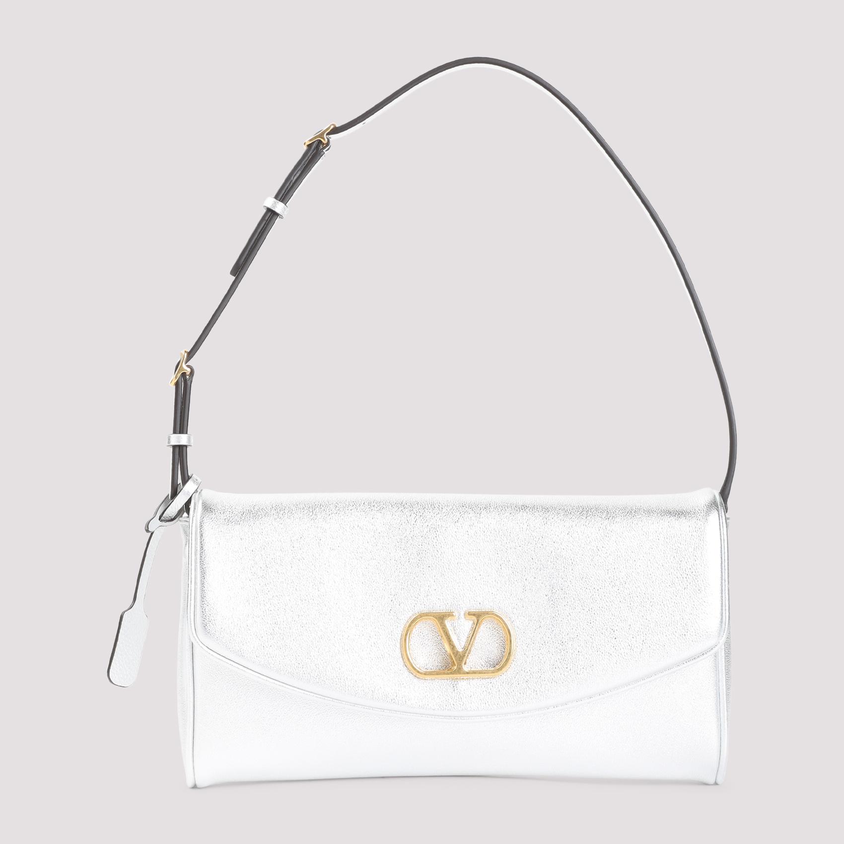 valentino garavani small shoulder bag metallic lambskin - women