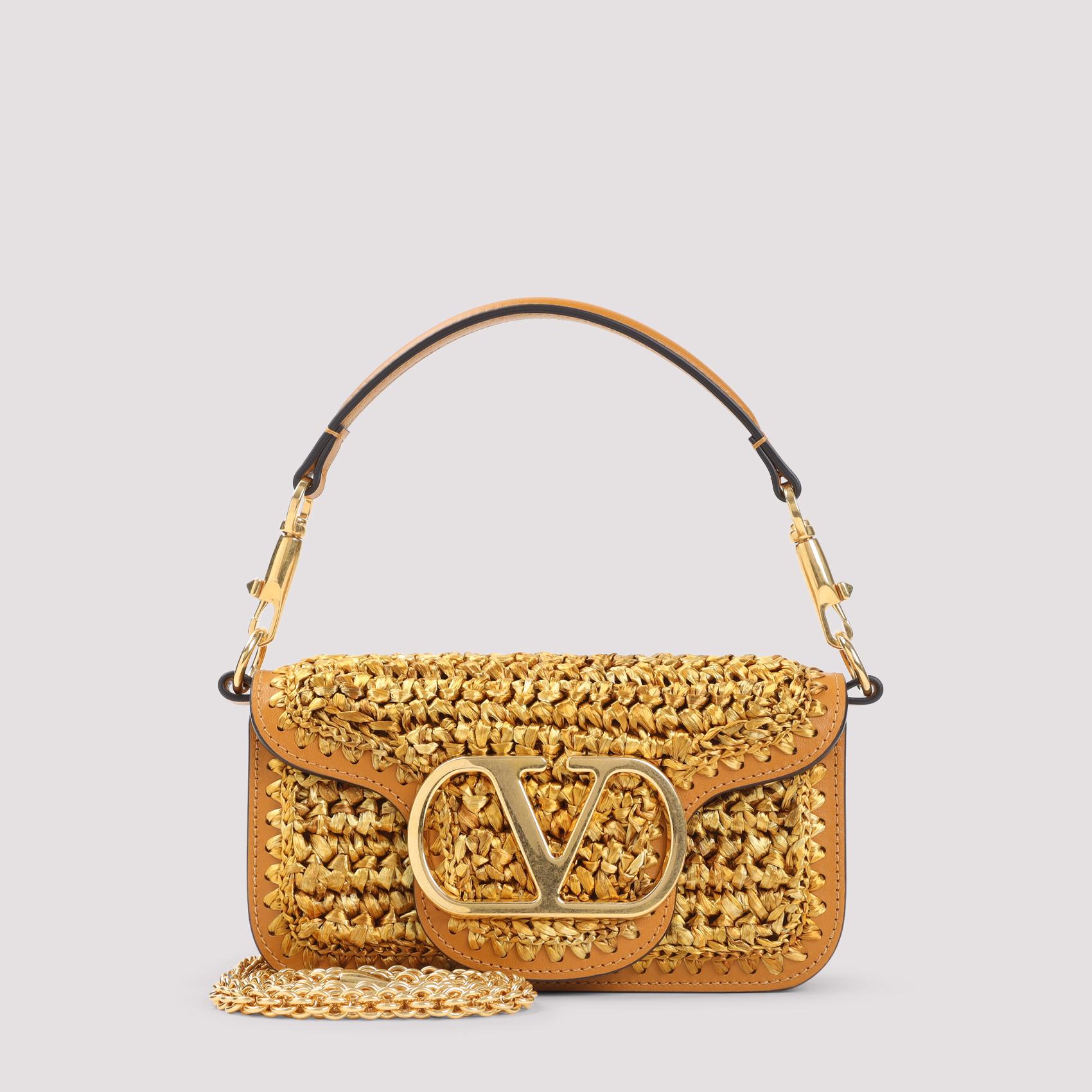 valentino garavani small top handle shoulder bag multicolour viscose leather - women
