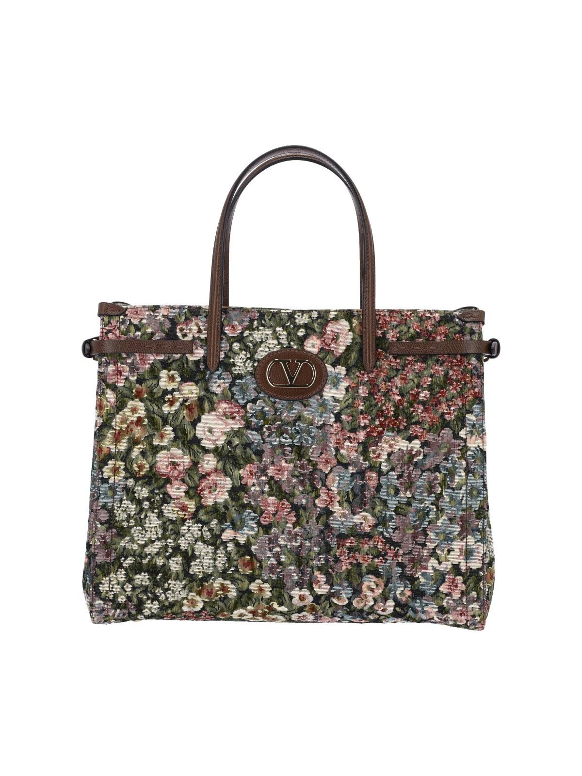 valentino garavani small tote bag "antibes"