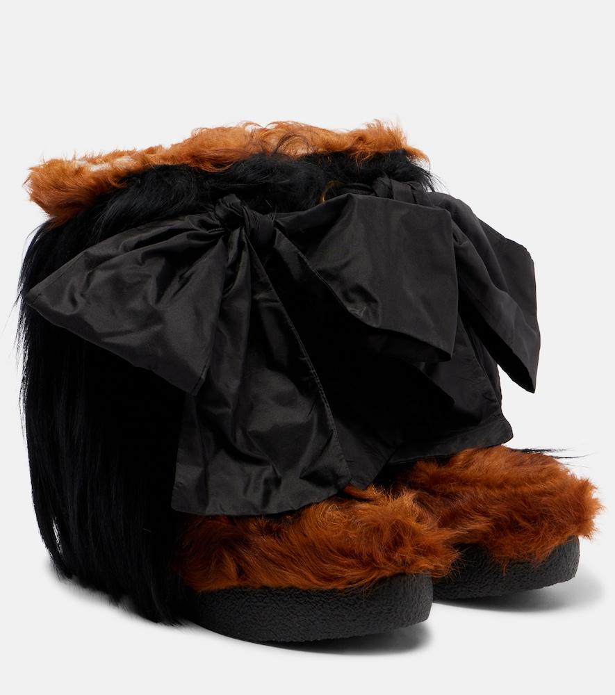 valentino garavani snowish shearling snow boots