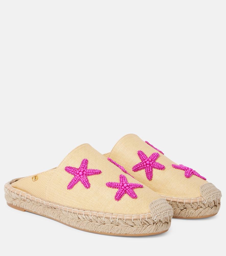 valentino garavani starfish beaded espadrilles