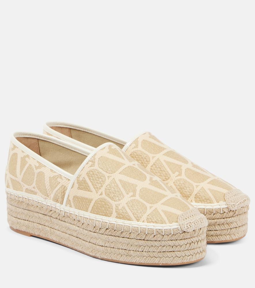 valentino garavani toile iconographe espadrilles
