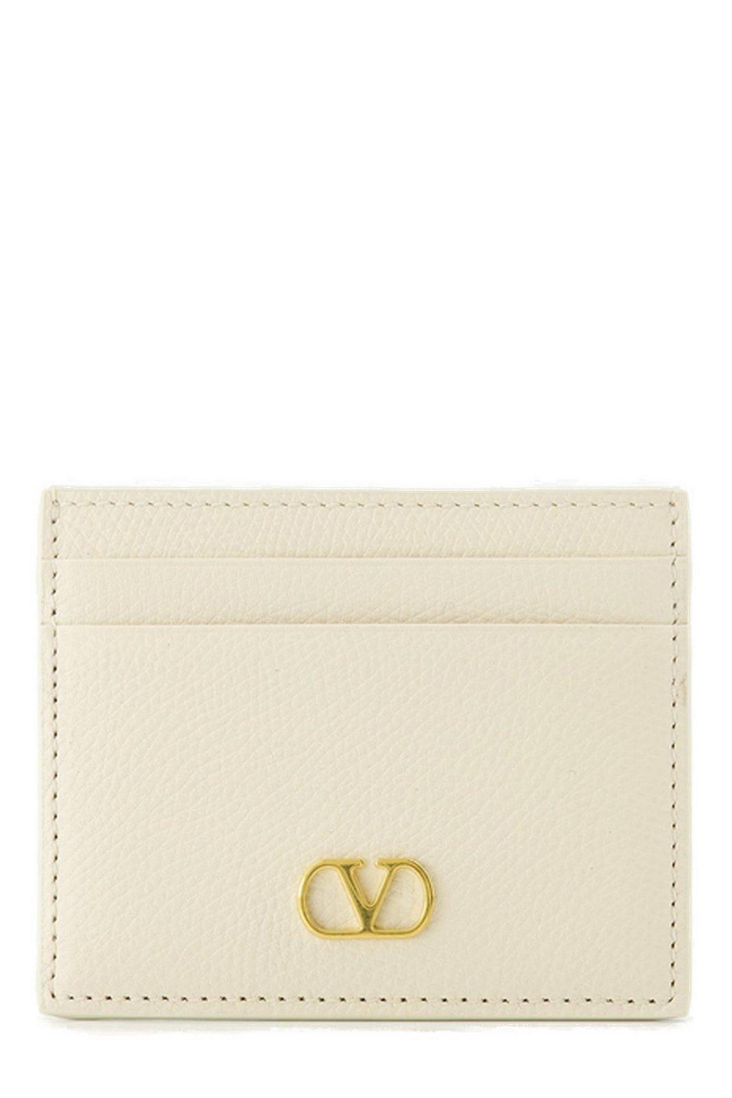 valentino garavani v logo card holder