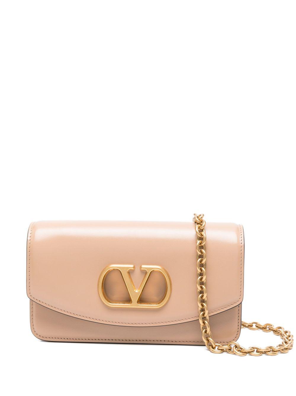valentino garavani vain small leather clutch