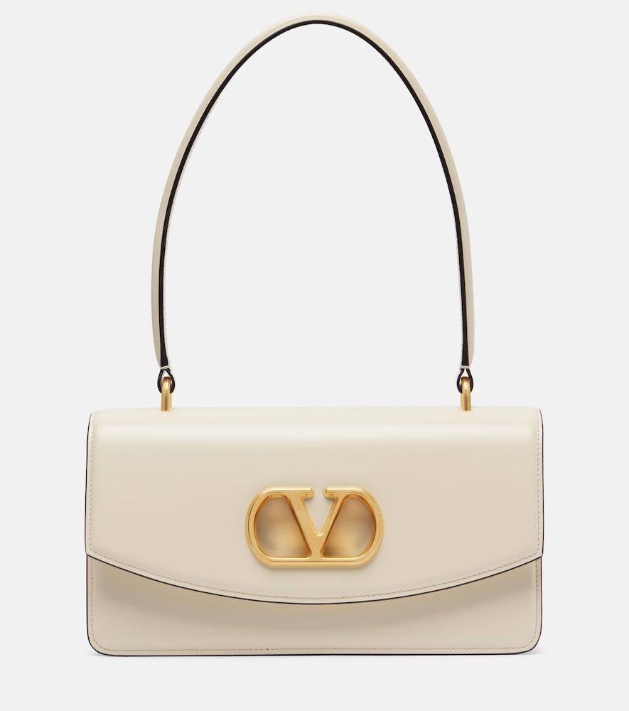 valentino garavani vain vlogo leather shoulder bag