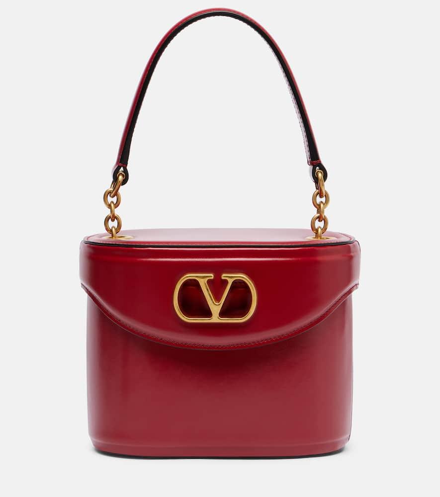 valentino garavani vain vlogo patent leather vanity bag