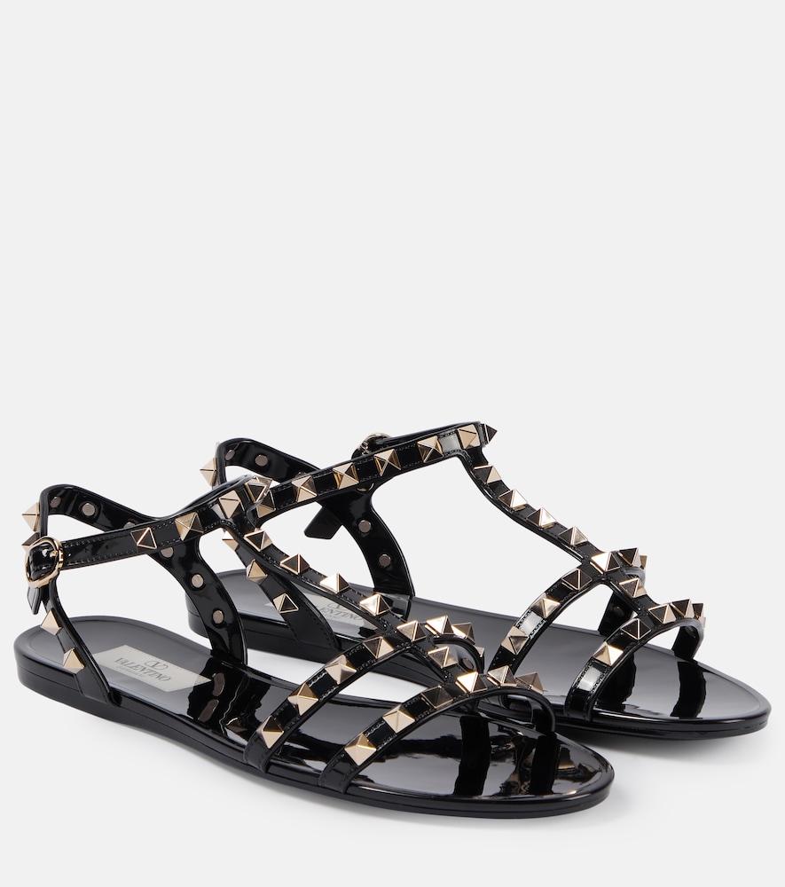 valentino garavani valentino garavani rockstud jelly sandals