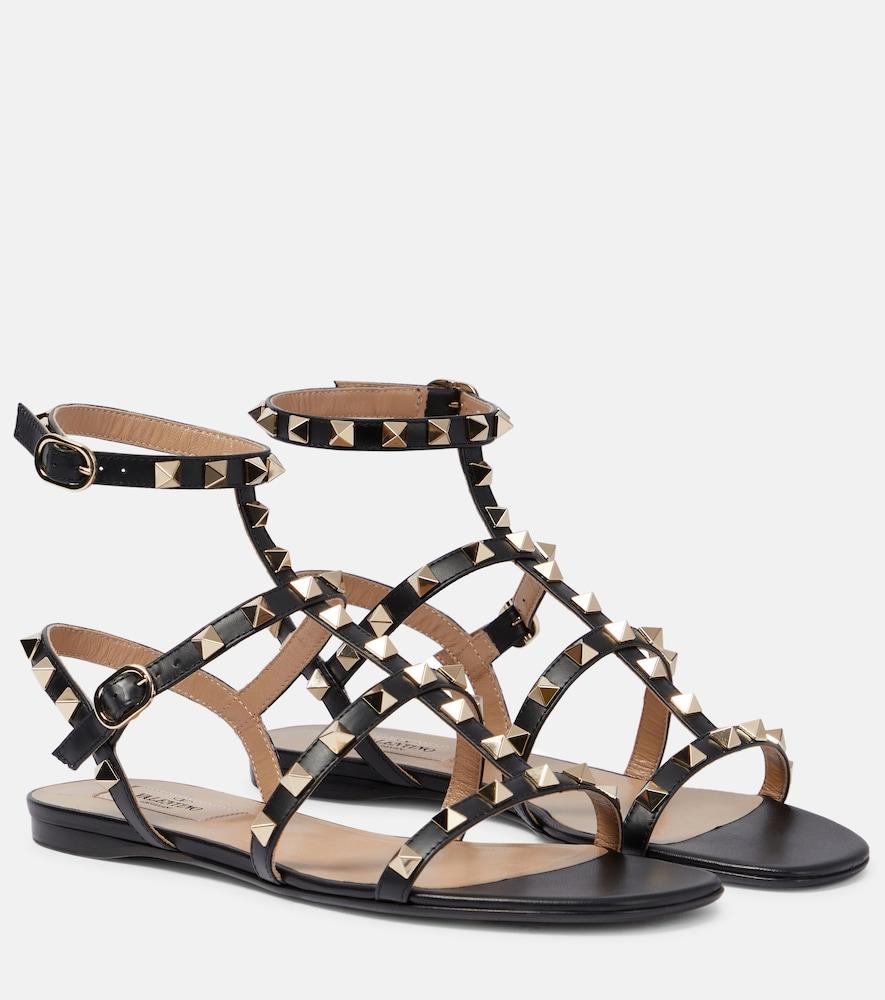 valentino garavani valentino garavani rockstud leather sandals