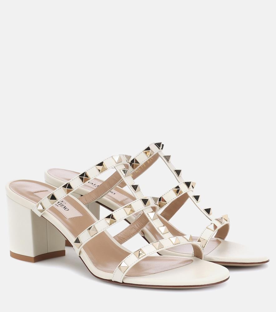 valentino garavani valentino garavani rockstud spike leather sandals