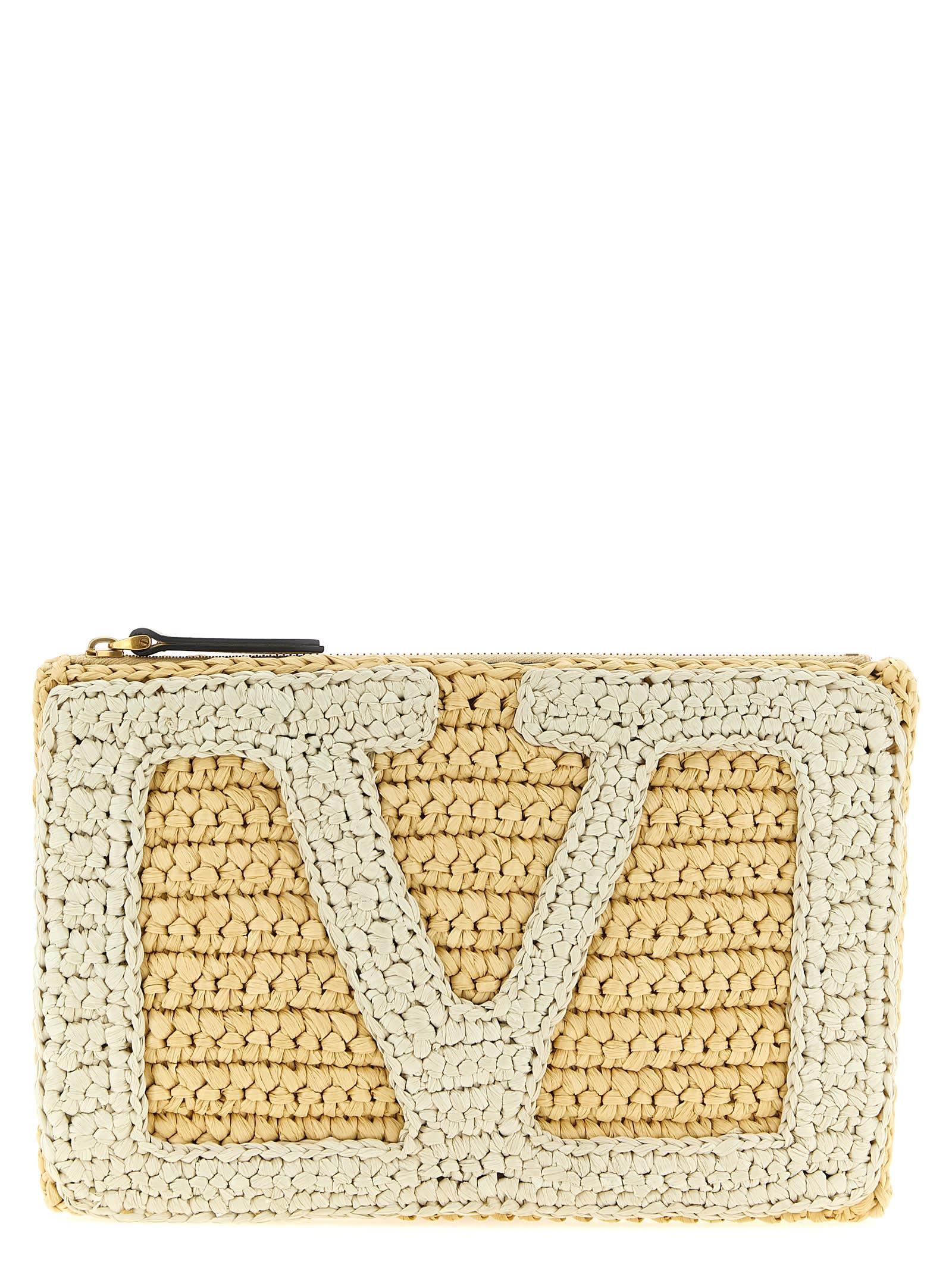 valentino garavani valentinogaravani vivasuperstar crochet clutch bag
