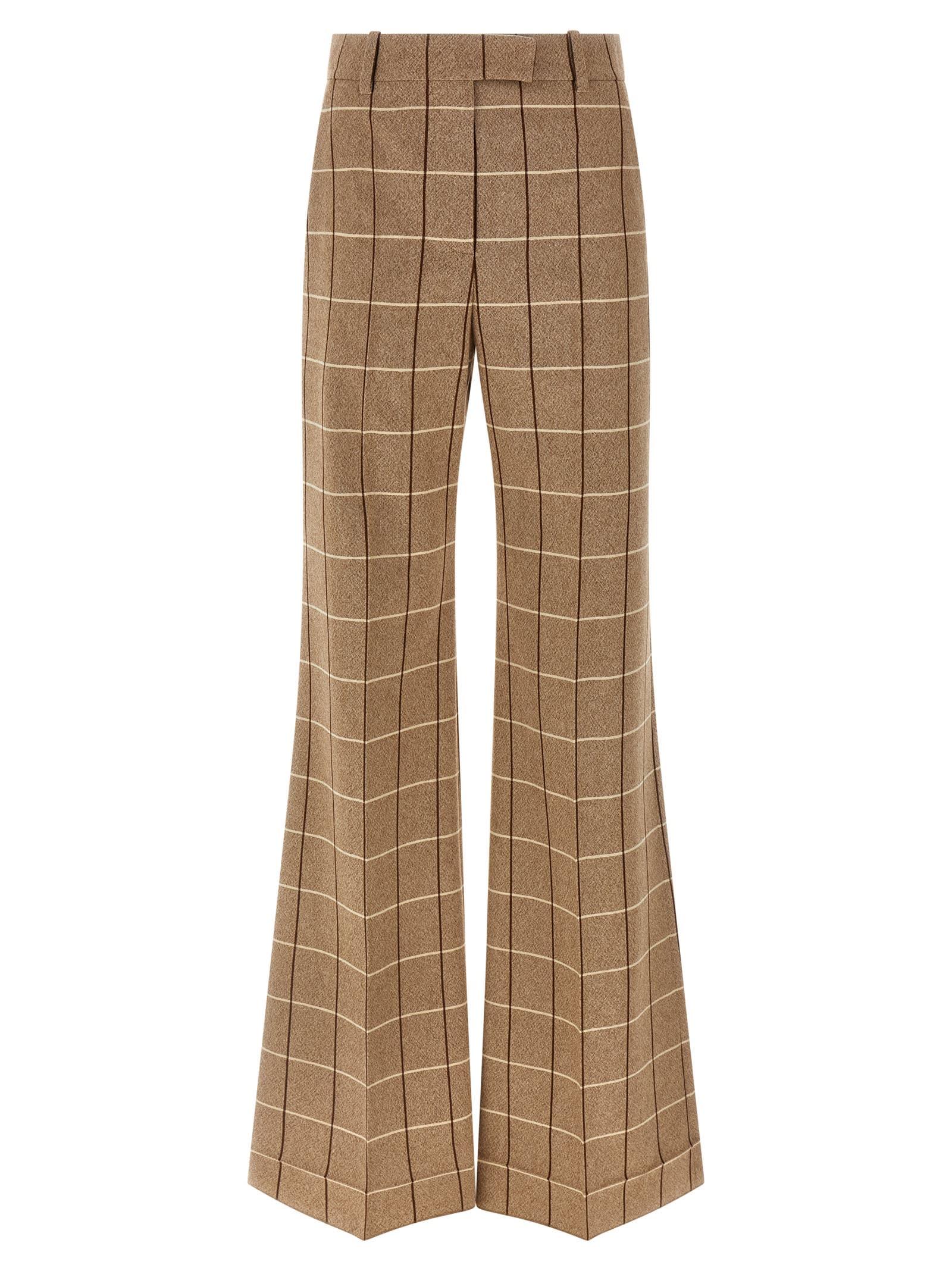 valentino garavani valentinogaravani wool pants with window pattern