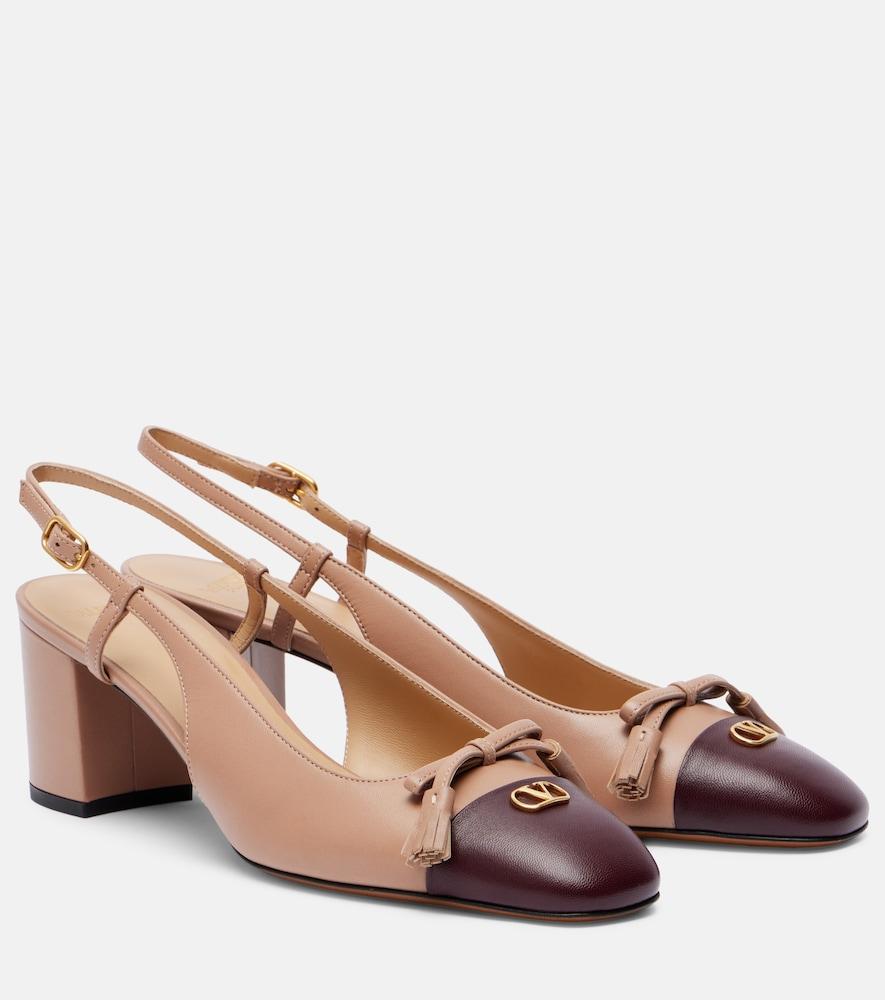valentino garavani valet du roi 60 leather slingback pumps