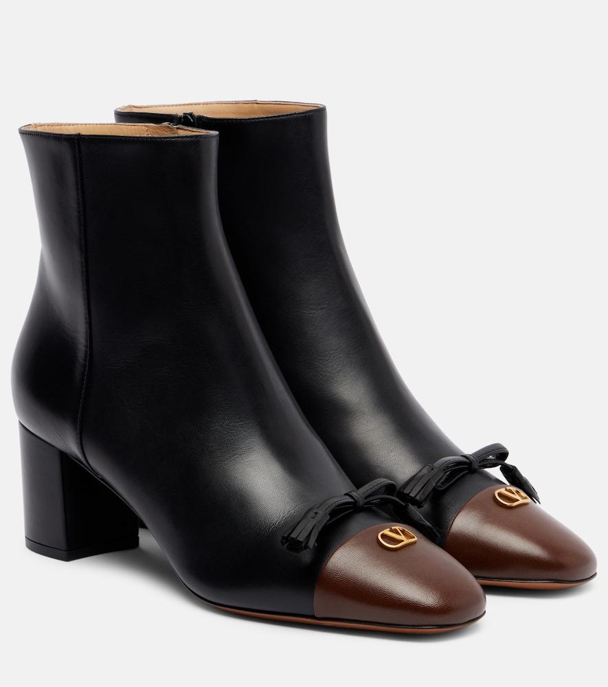 valentino garavani valet du roi leather ankle boots