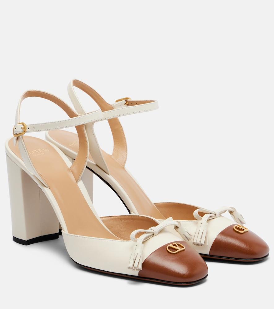 valentino garavani valet du roi leather pumps