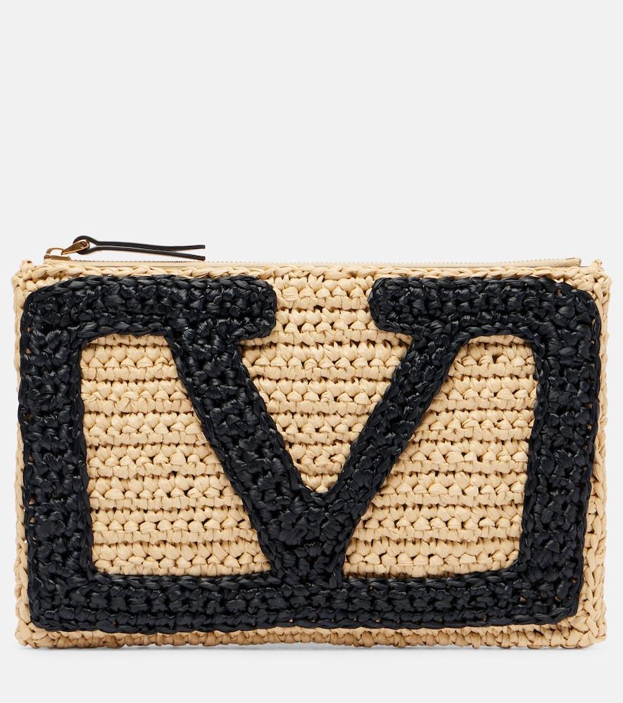 valentino garavani viva superstar crochet clutch