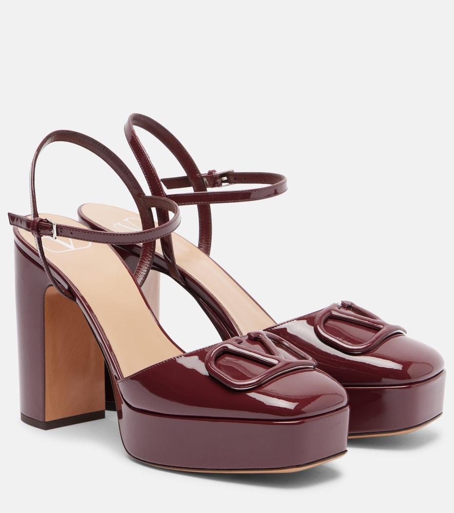 valentino garavani vlogo 115 patent leather platform pumps