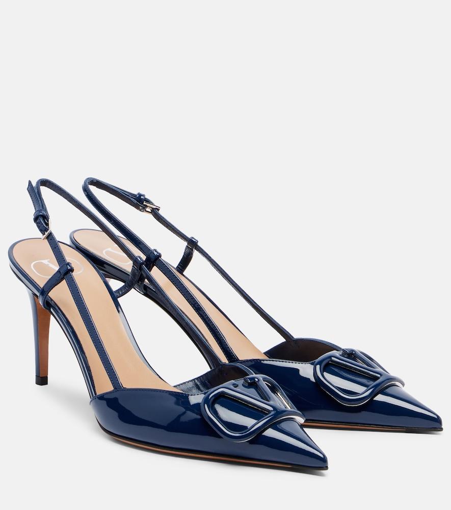 valentino garavani vlogo 80 patent leather slingback pumps
