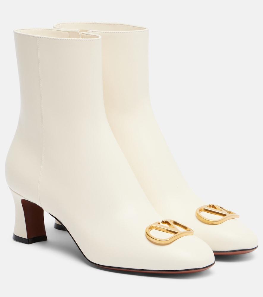 valentino garavani vlogo leather ankle boots