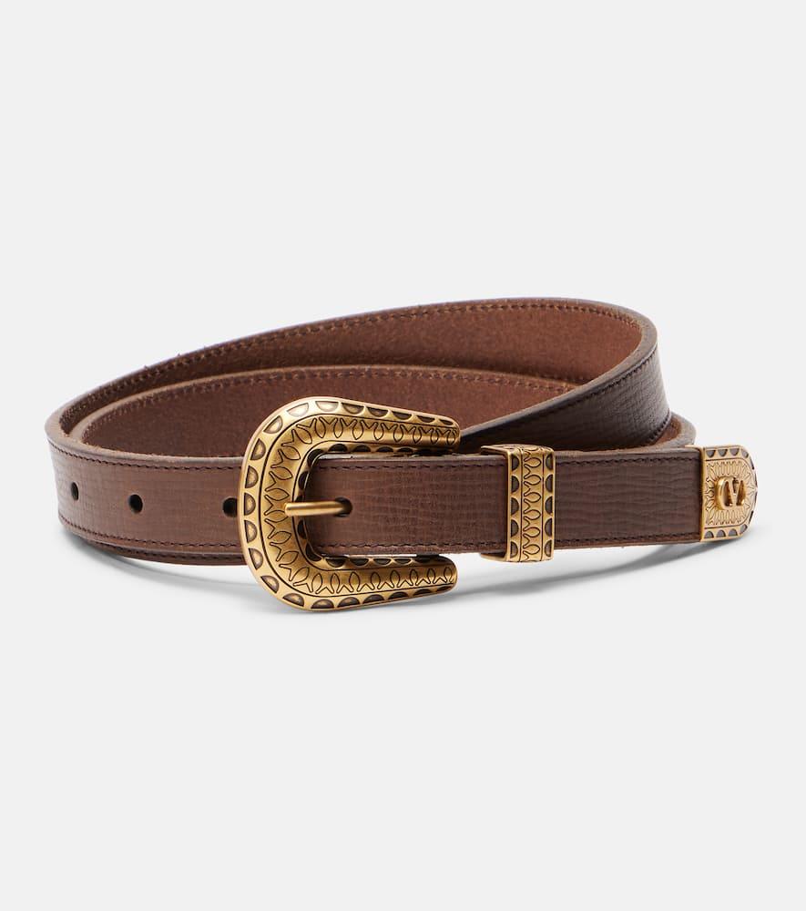 valentino garavani vlogo leather belt