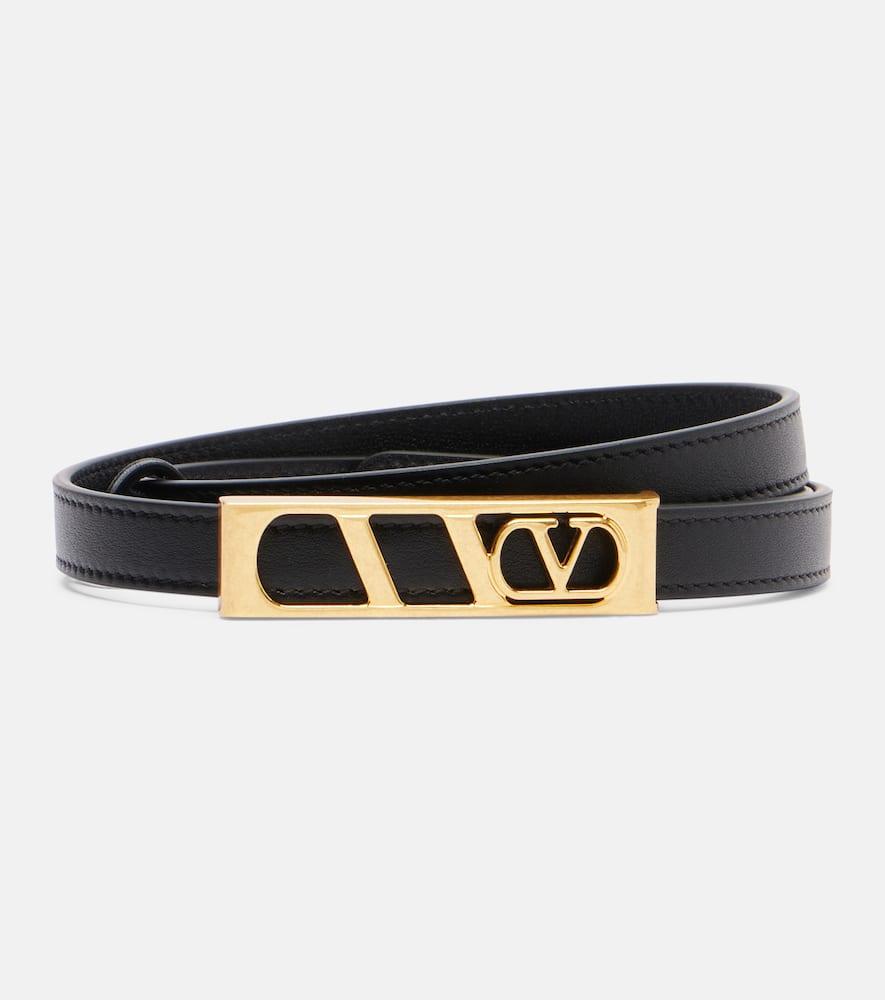 valentino garavani vlogo leather belt