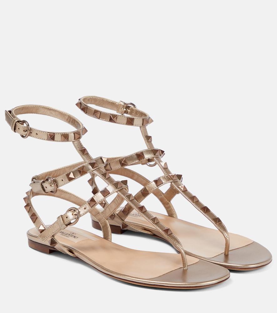 valentino garavani vlogo leather thong sandals