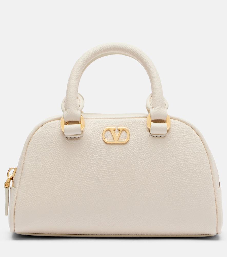 valentino garavani vlogo mini leather top-handle bag