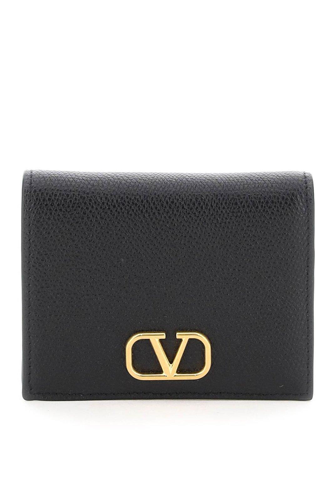 valentino garavani vlogo plaque wallet