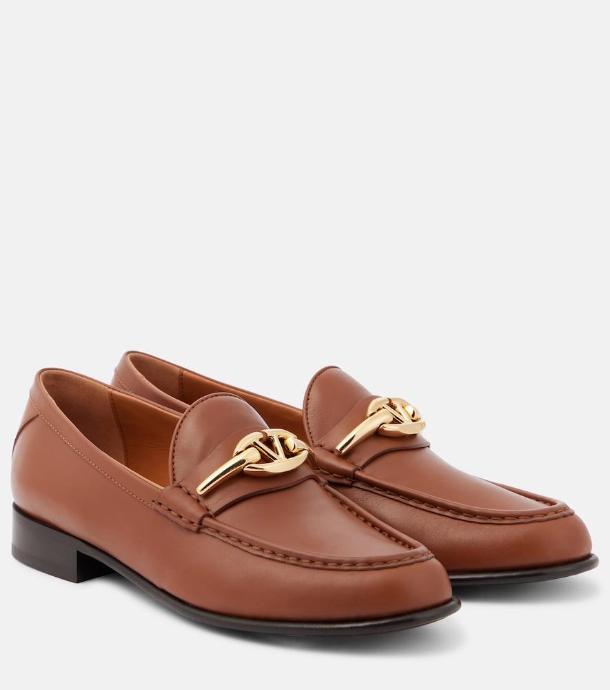 valentino garavani vlogo the bold edition leather loafers