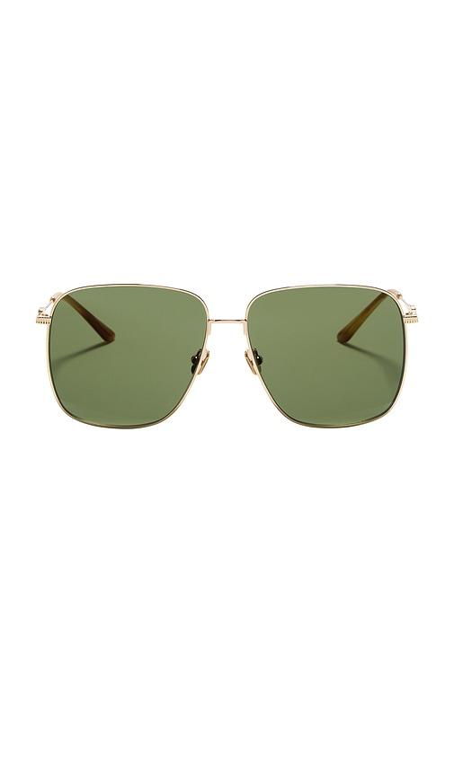 valentino garavani vls 171 sunglasses in metallic gold.