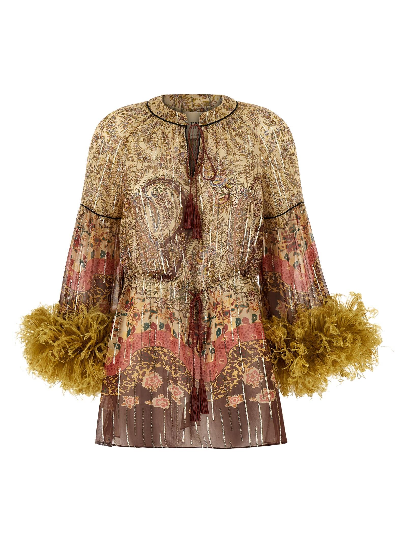 valentino garavani voyage imaginaire paisley top