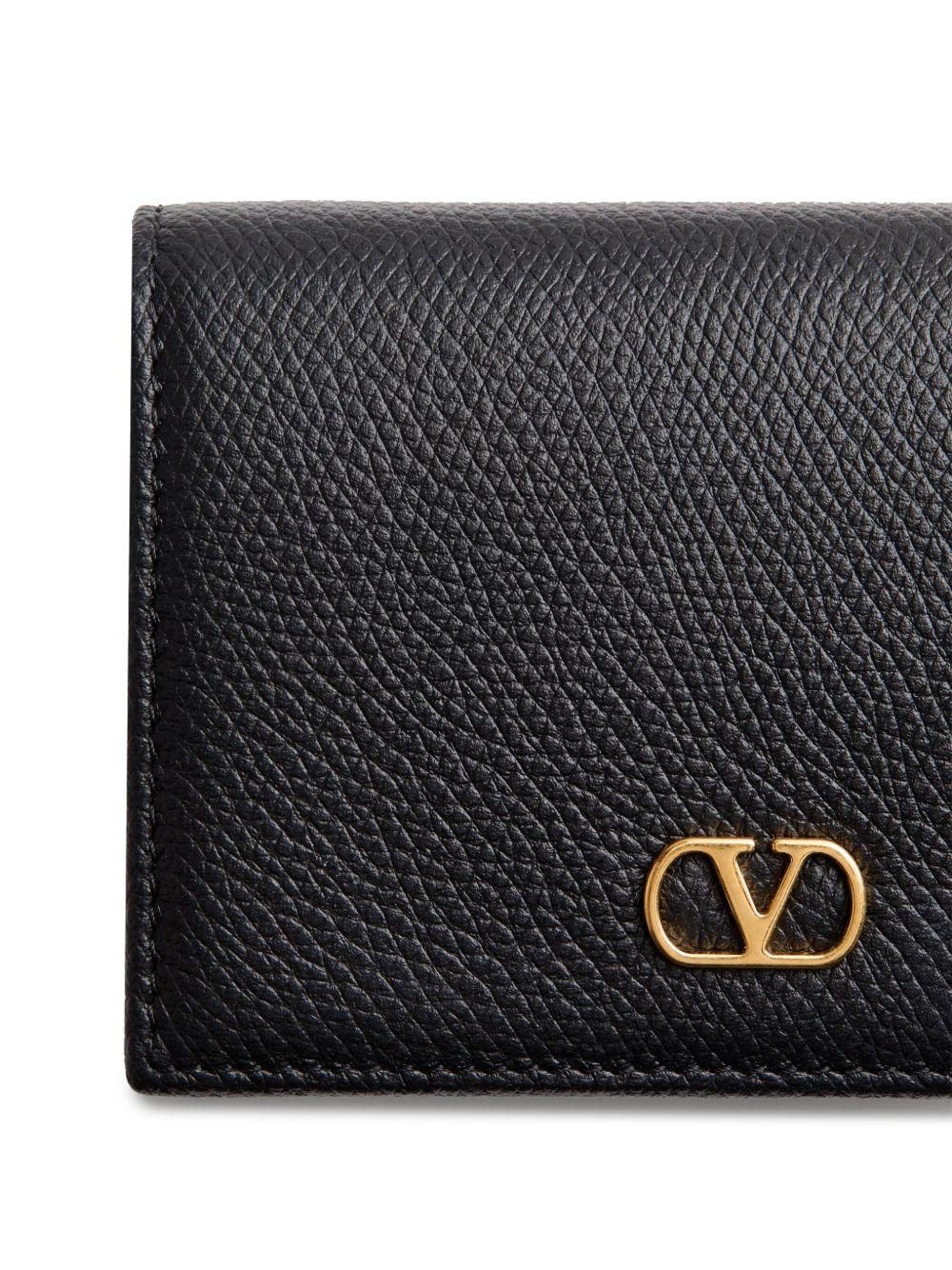 valentino garavani wallets black calf leather - women