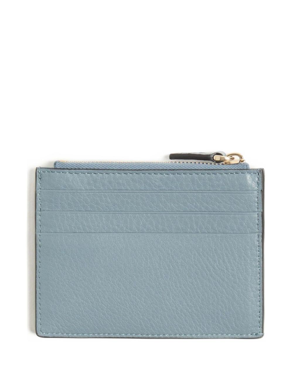 valentino garavani wallets grey calf leather - women