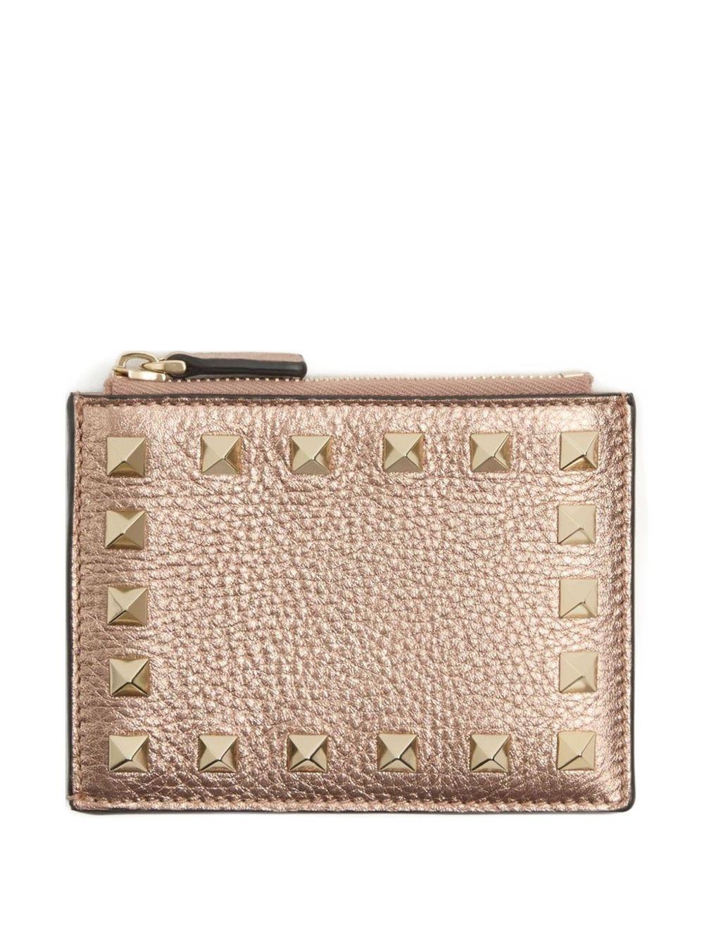 valentino garavani wallets pink calf leather - women