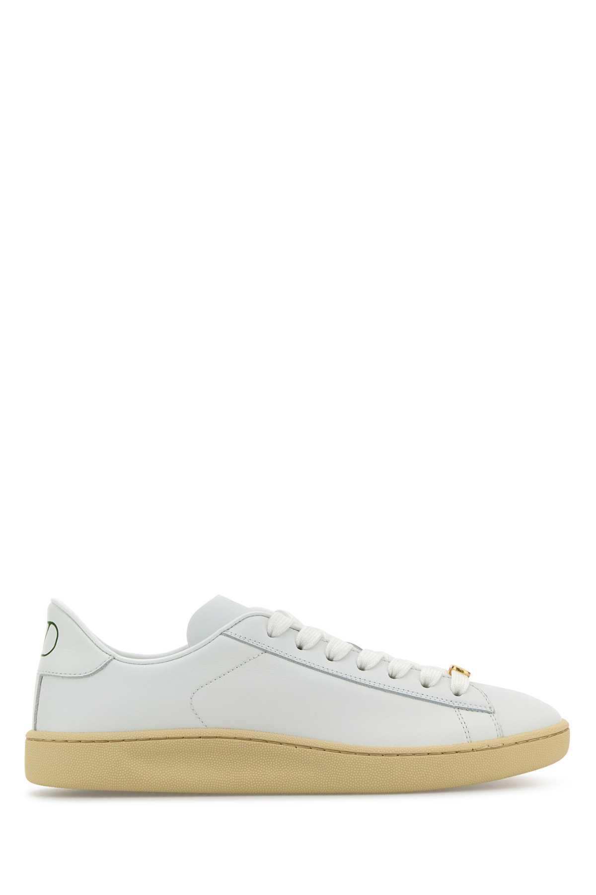valentino garavani white leather royco sneakers