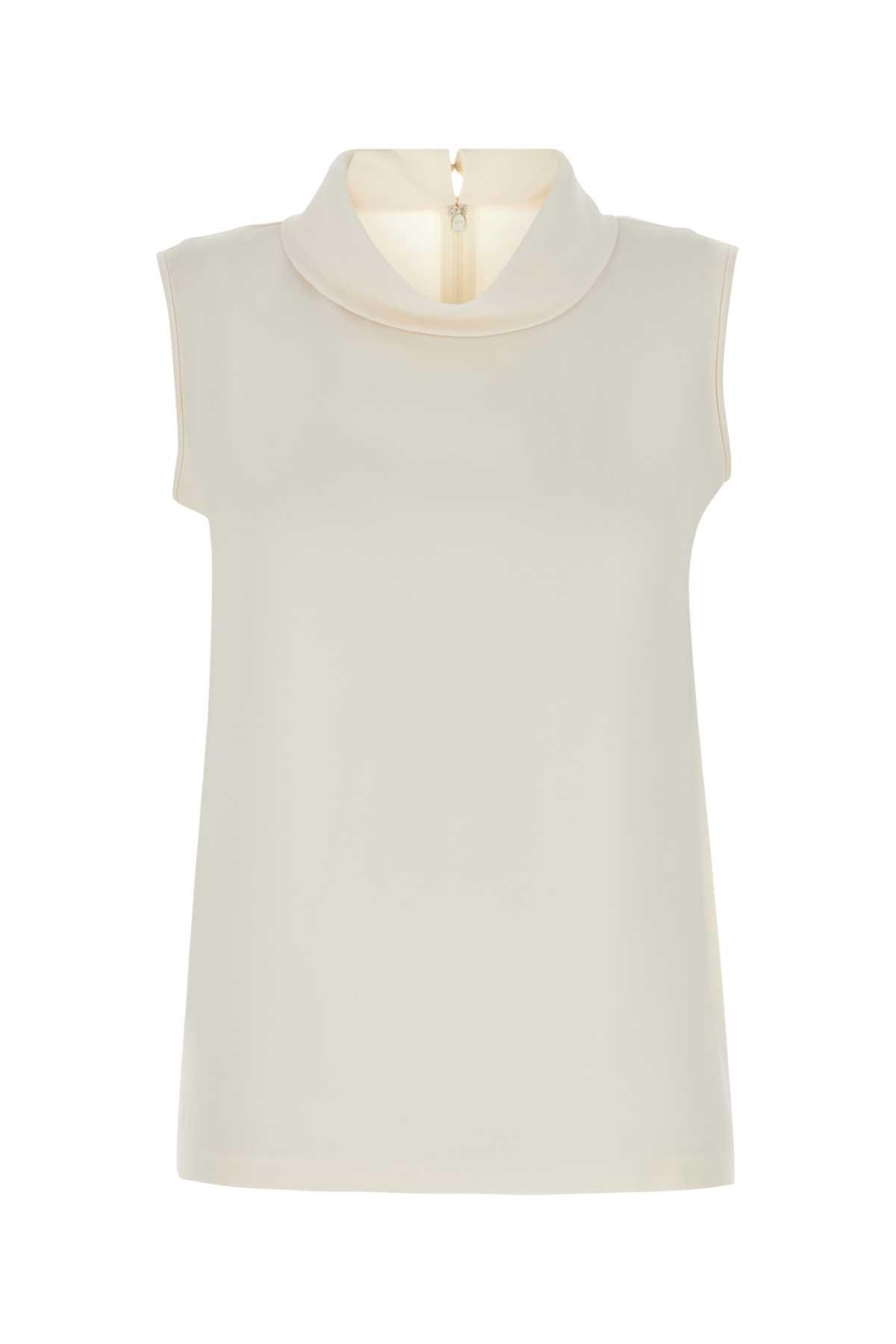 valentino garavani white silk top