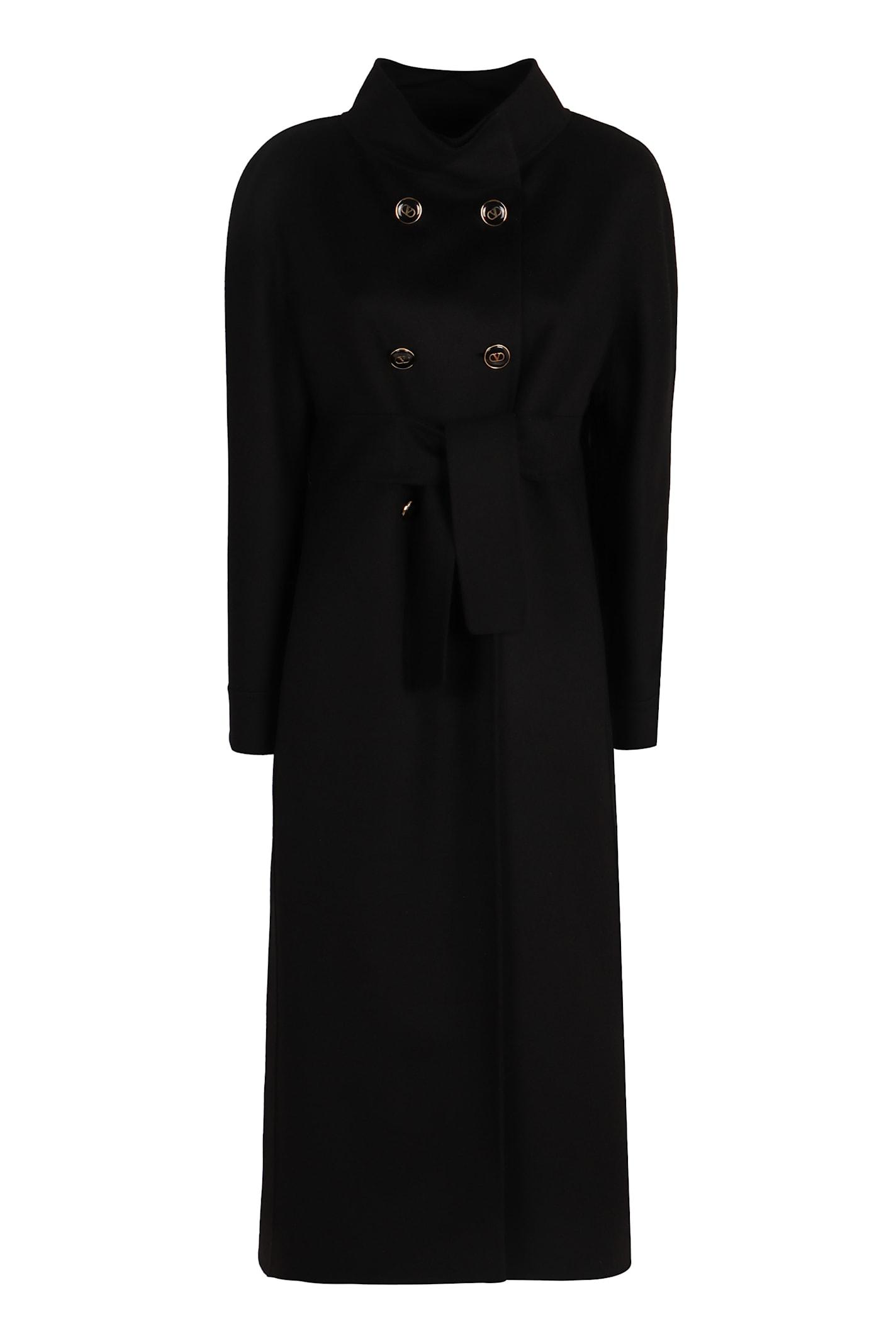 valentino garavani wool and cashmere coat