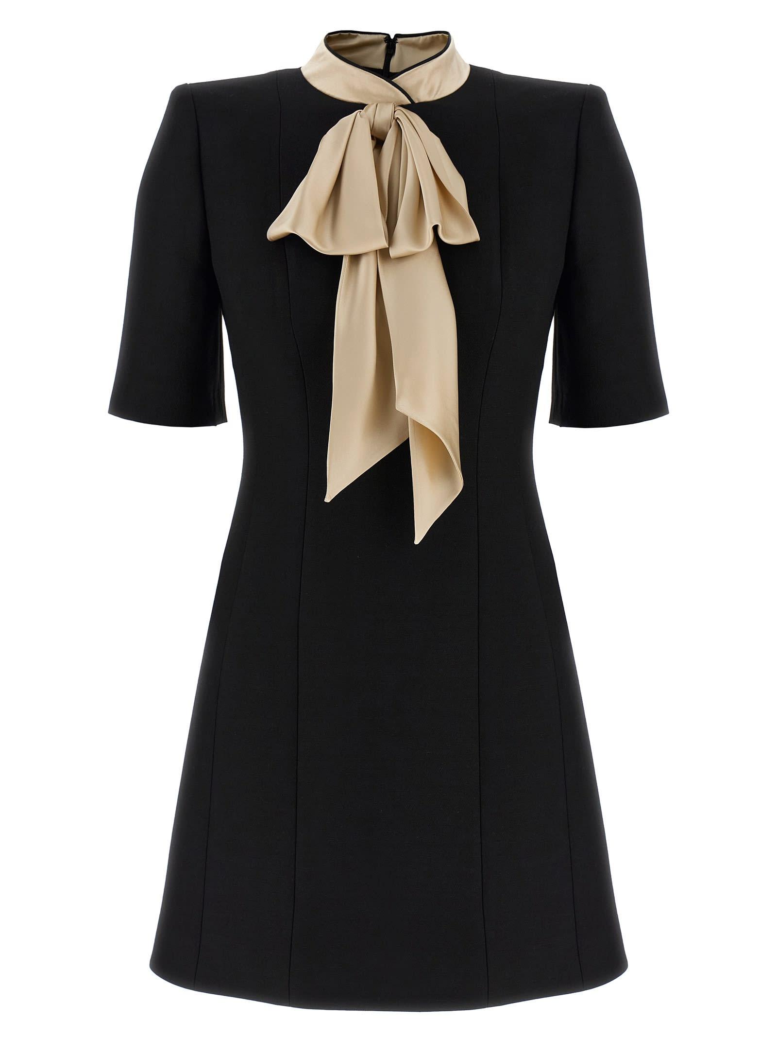 valentino garavani wool and silk dress
