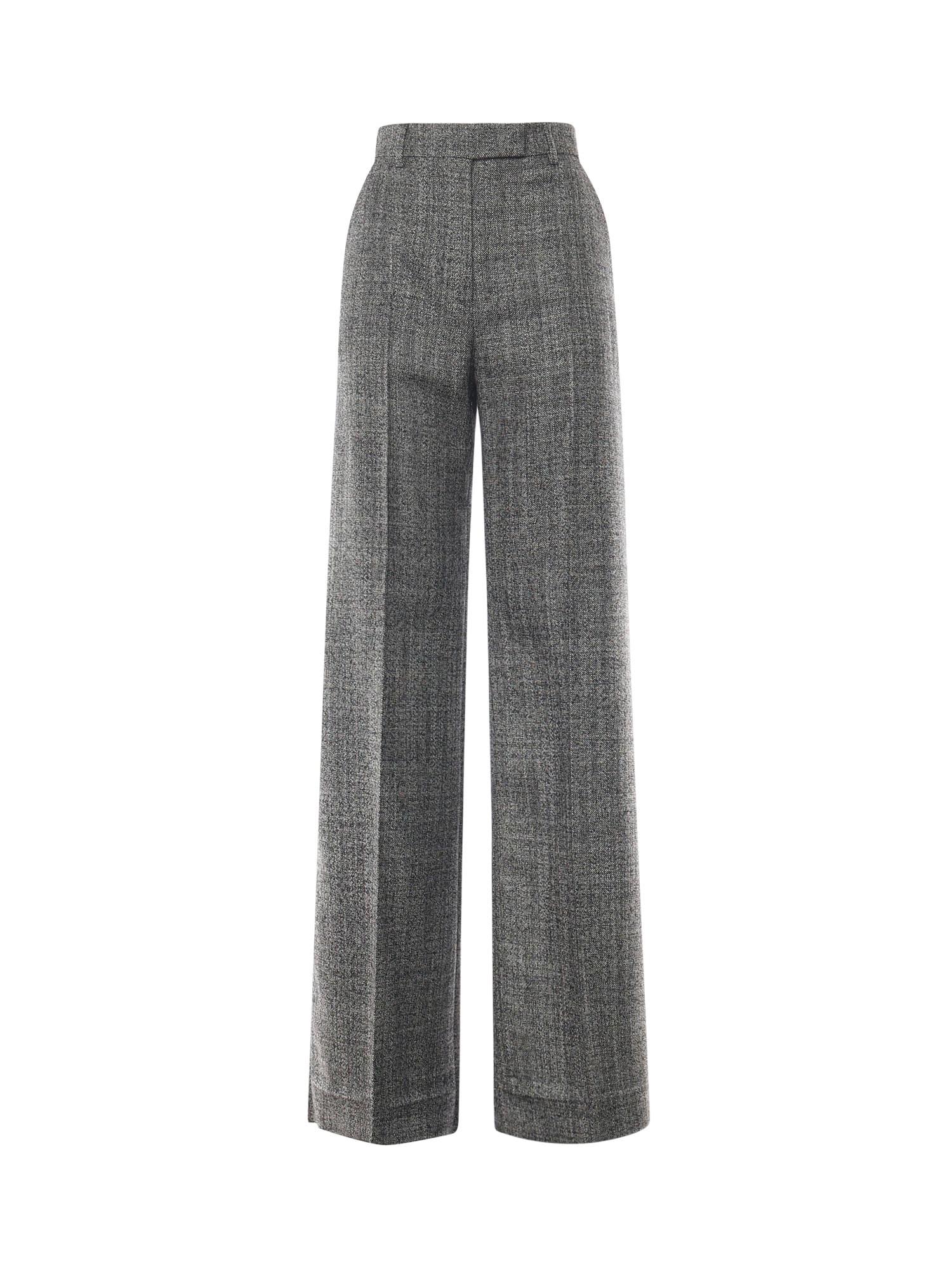 valentino garavani wool mouline trousers