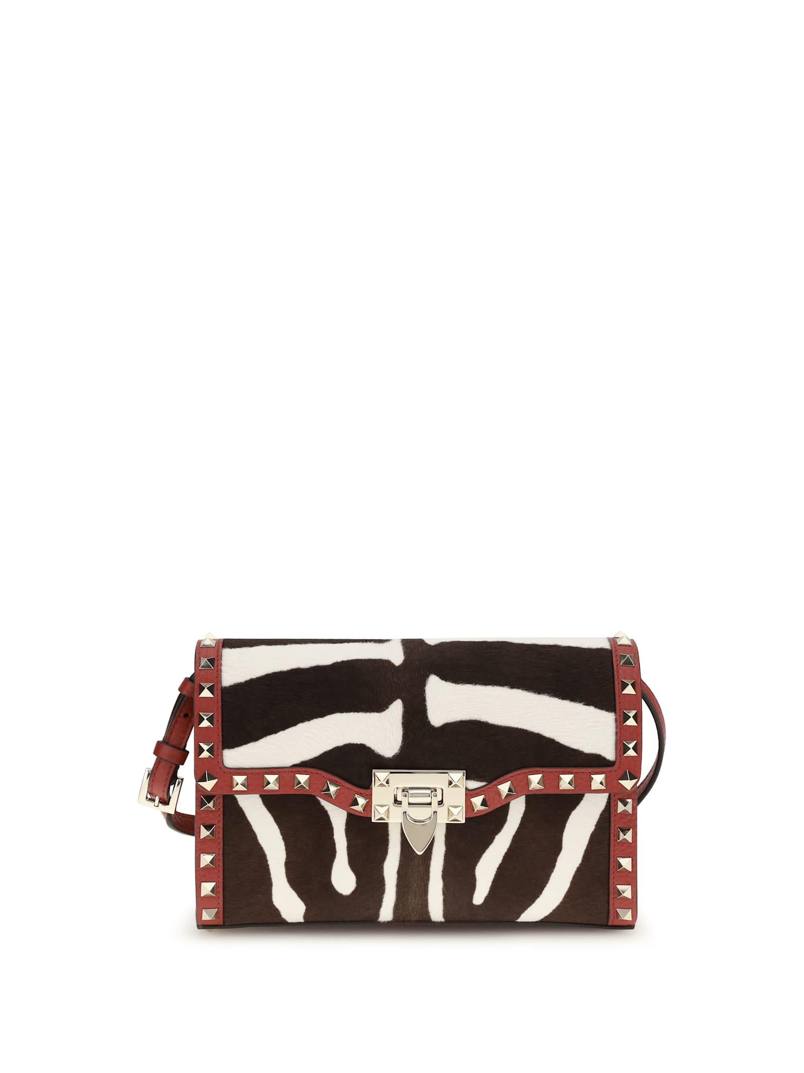 valentino garavani zebra-print shoulder bag