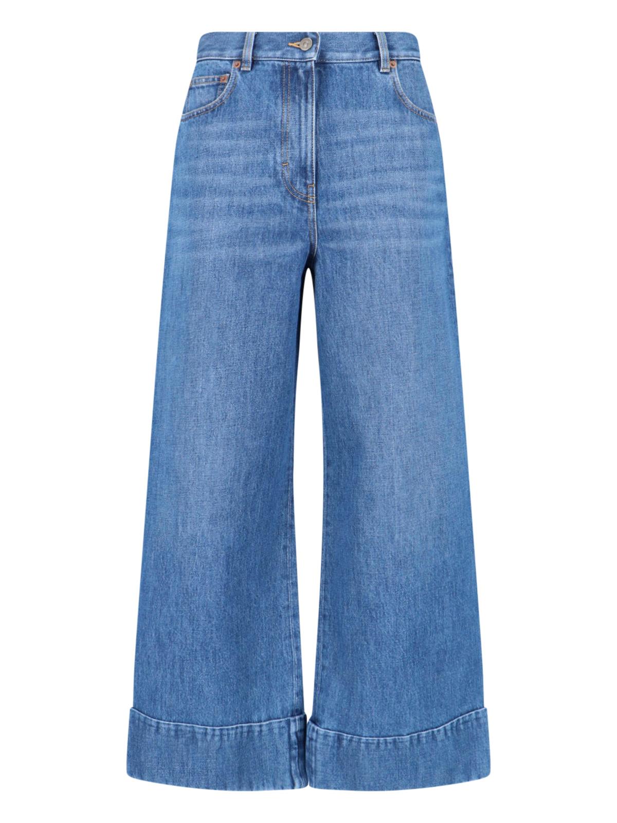 valentino jeans blue cotton - women