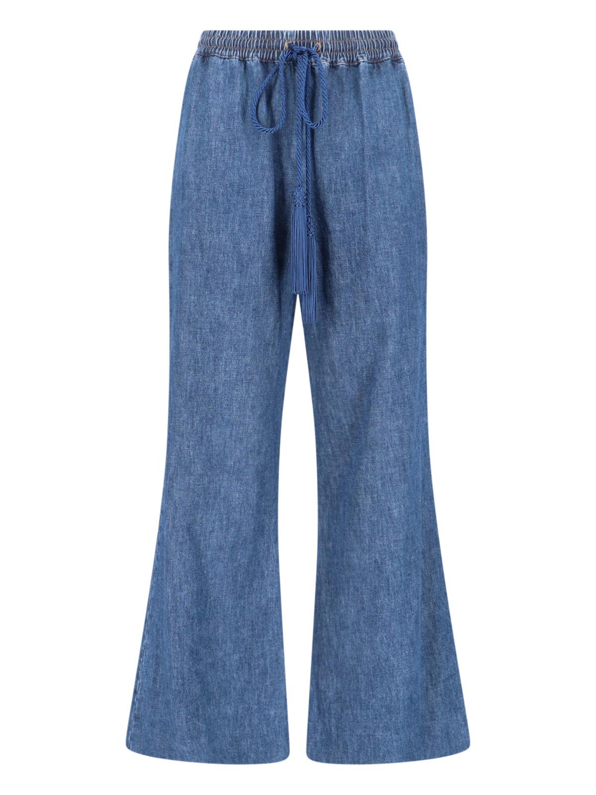 valentino jeans blue cotton - women