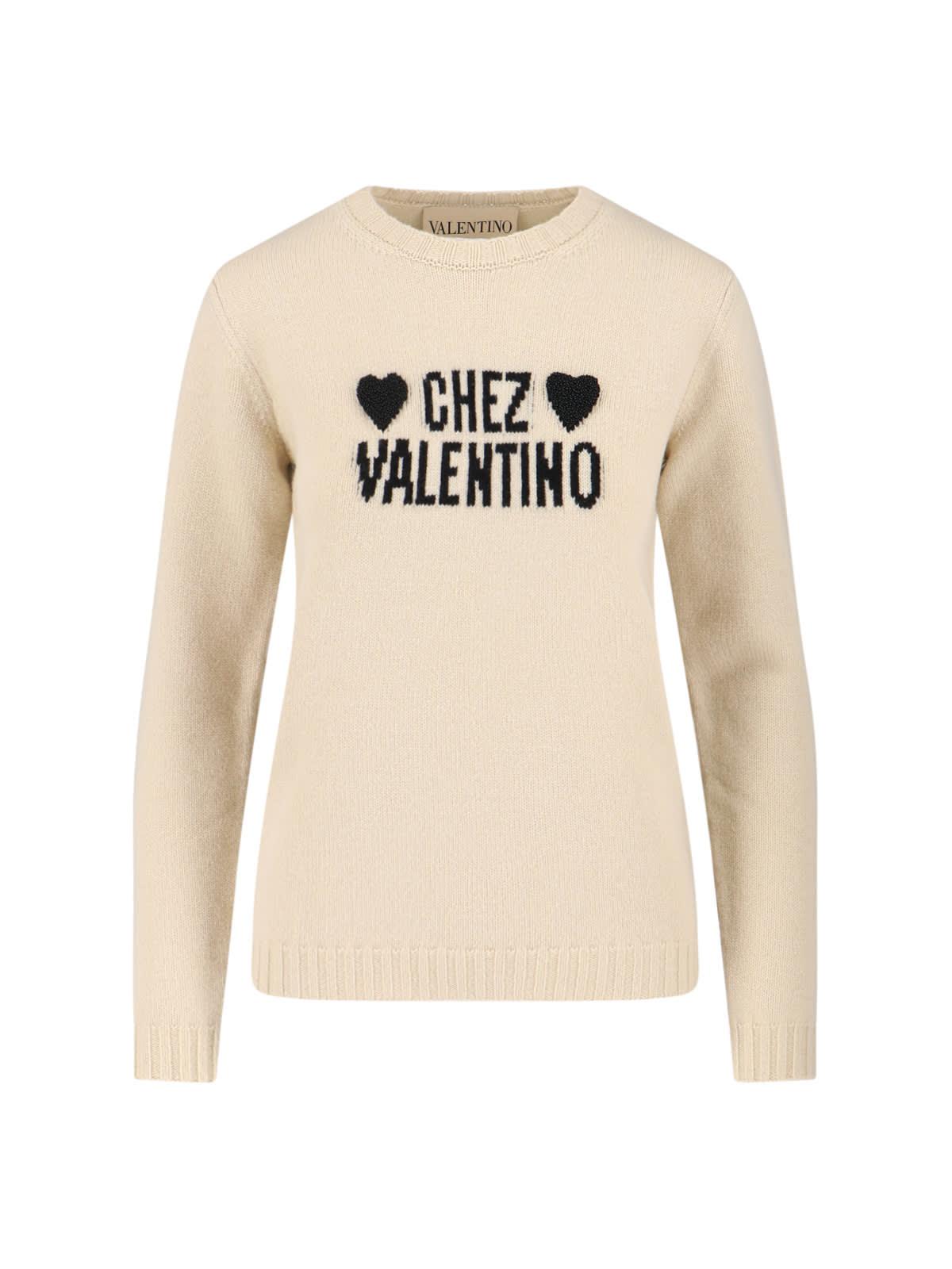 valentino logo sweater