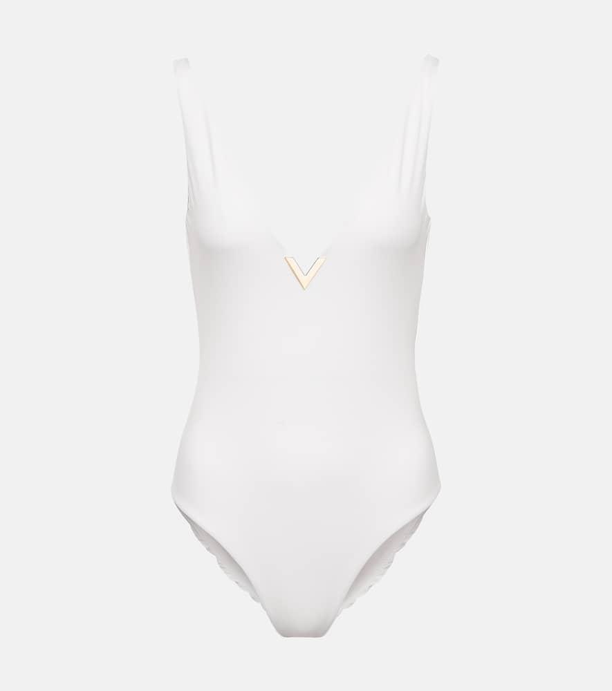 valentino logo swimsuit
