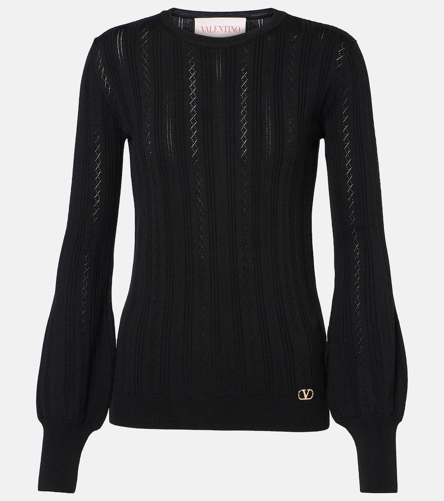 valentino maglia virgin wool sweater