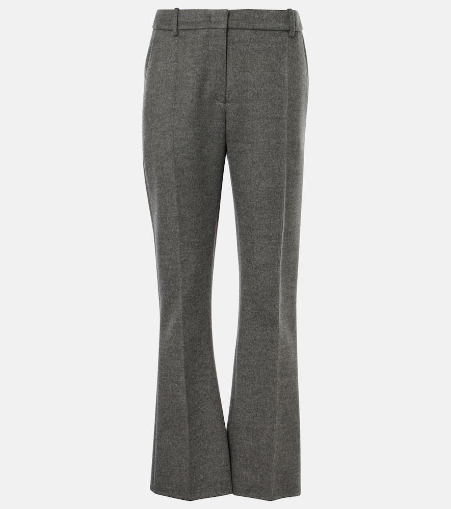 valentino mohair and wool flared pants