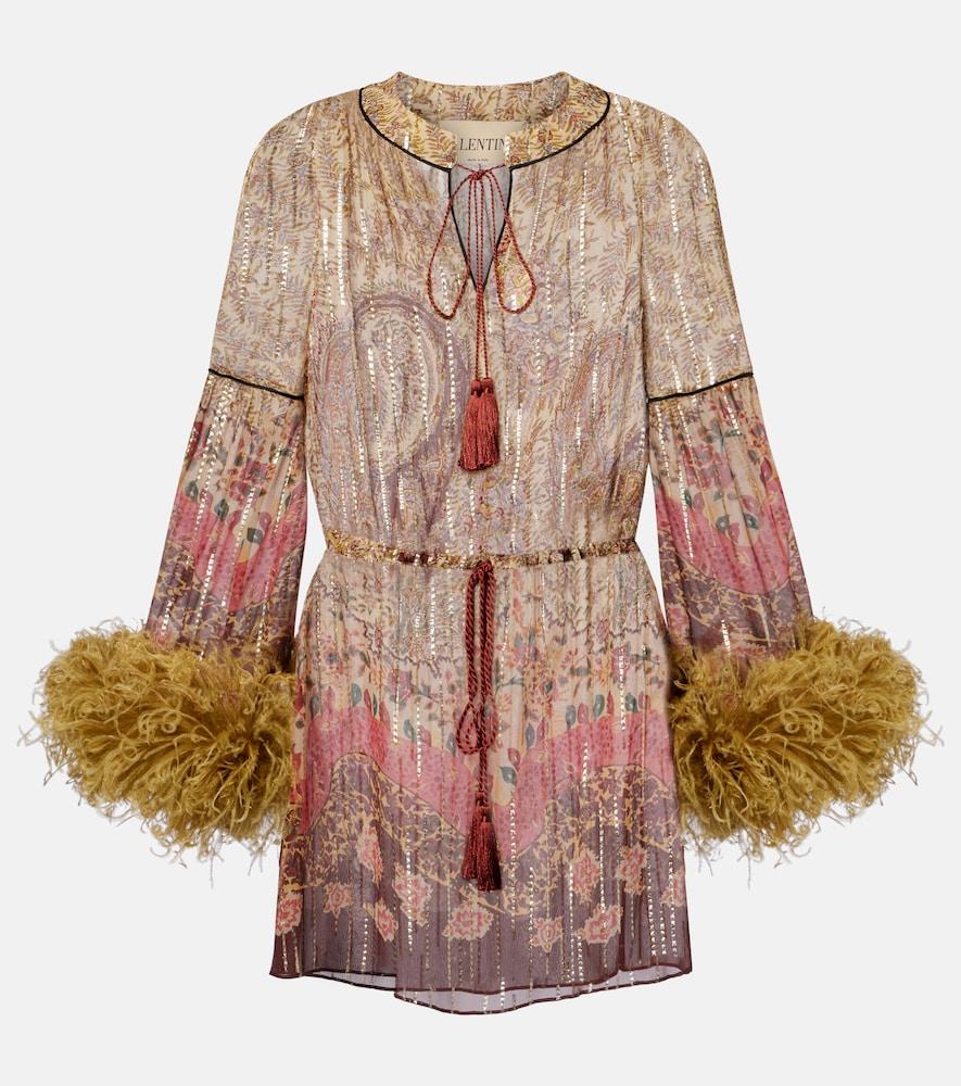 valentino paisley feather